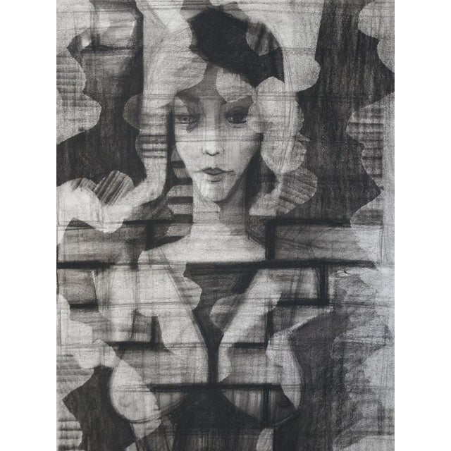 Sacha CHIMKEVITCH (1920-2006) Mystery and feminine seduction Original drawing with watercolours and pastels Signed lower...