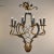 1970s Vintage Italian Black and Gilt Tole Eight Light Chandelier For Sale - Image 5 of 12