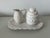 Adorable sugar, creamer, and plate set for any tea party. All 4 pieces are Juliska's signature stoneware and are oven,...