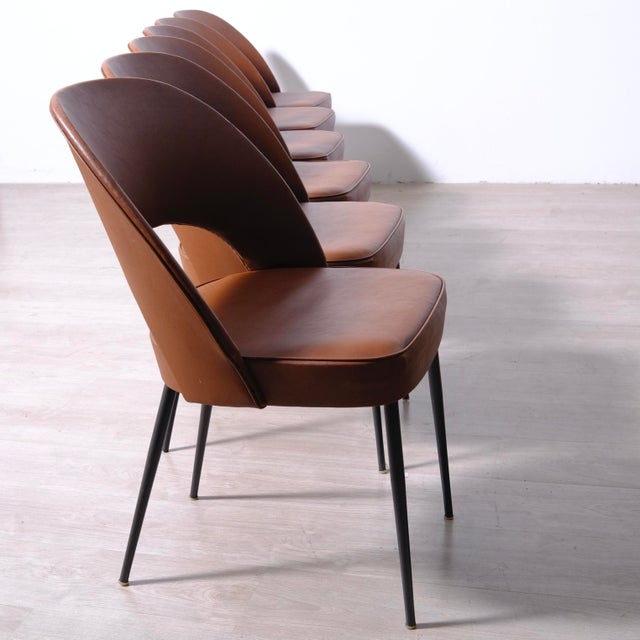 Italian Modern Armchairs, 1960s, Set of 6 For Sale - Image 6 of 18
