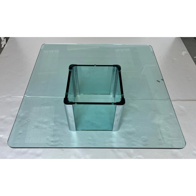 Chrome Chrome and Glass Coffee Table by Pace International For Sale - Image 8 of 9