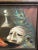 1990s Still Life Oil Painting of Masque/Hat by Cal. Artist Kathi Colman For Sale - Image 4 of 5