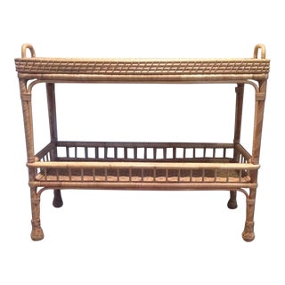 Serena & Lily Style South Seas Bar Cart For Sale