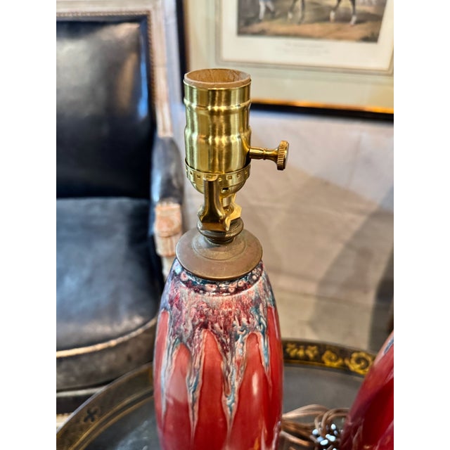 Art Nouveau Pair of Pierre Adrien Dalpayrat Vases as Lamps For Sale - Image 3 of 10