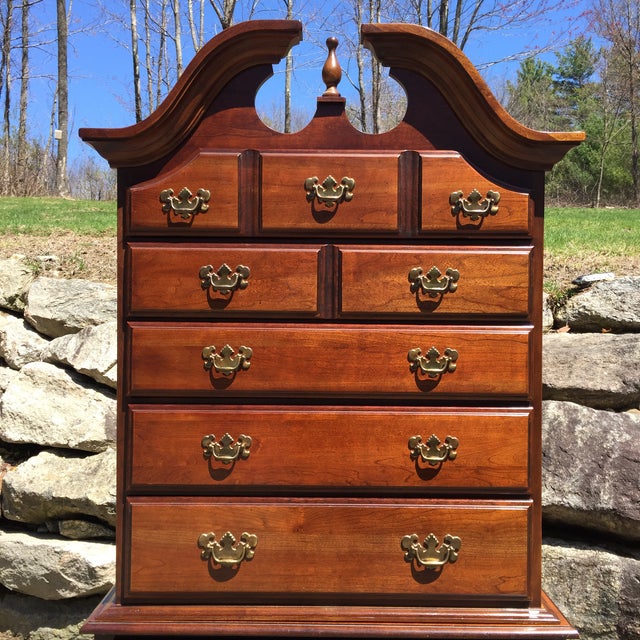 Queen Anne Style Cherry Highboy Dresser Chairish
