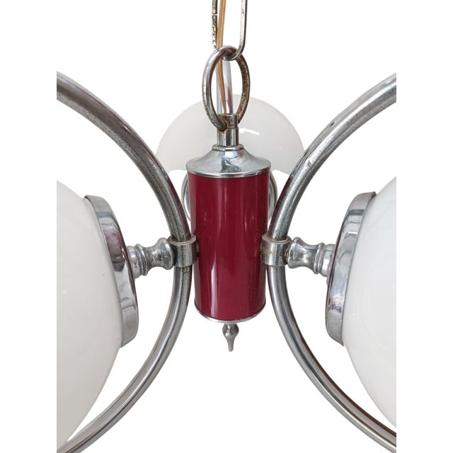 UFO Lamp form Stilnovo, 1950s For Sale - Image 6 of 7