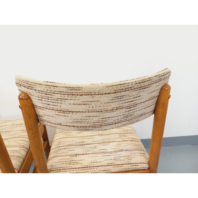 Vintage Baumann Chairs in Wood and Fabric, 1960s, Set of 2 For Sale - Image 16 of 18
