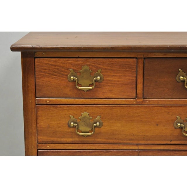 Antique Walnut Miniature Salesman Sample Small Chippendale Chest of Drawers For Sale In Philadelphia - Image 6 of 16