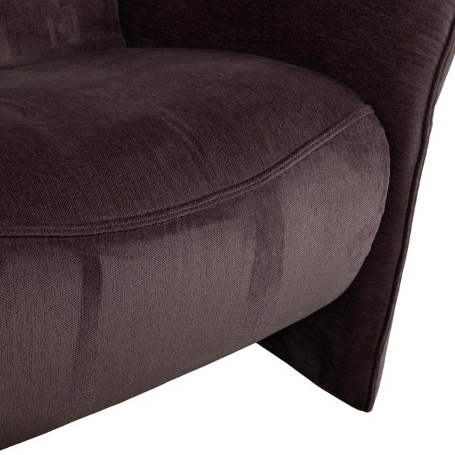 Textile Varia 2057 Fabric Two-Seater Grey Taupe Sofa with Manual Function by Mondo For Sale - Image 7 of 15