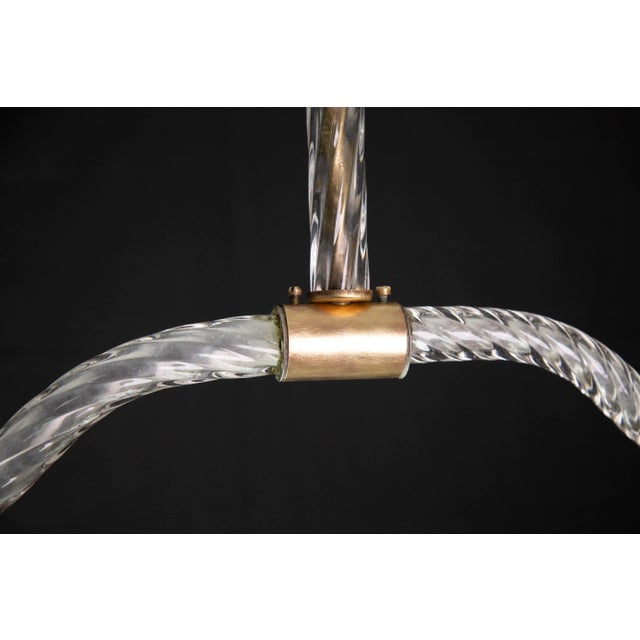 Art Deco Art Deco Barovier & Toso Pendant Light Murano Glass, 1940 For Sale - Image 3 of 11