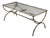 Faux Bamboo Metal Coffee Table For Sale