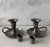 Mid 20th Century Pair of Vintage Pewter Chamberstick Candle Holders For Sale - Image 5 of 9