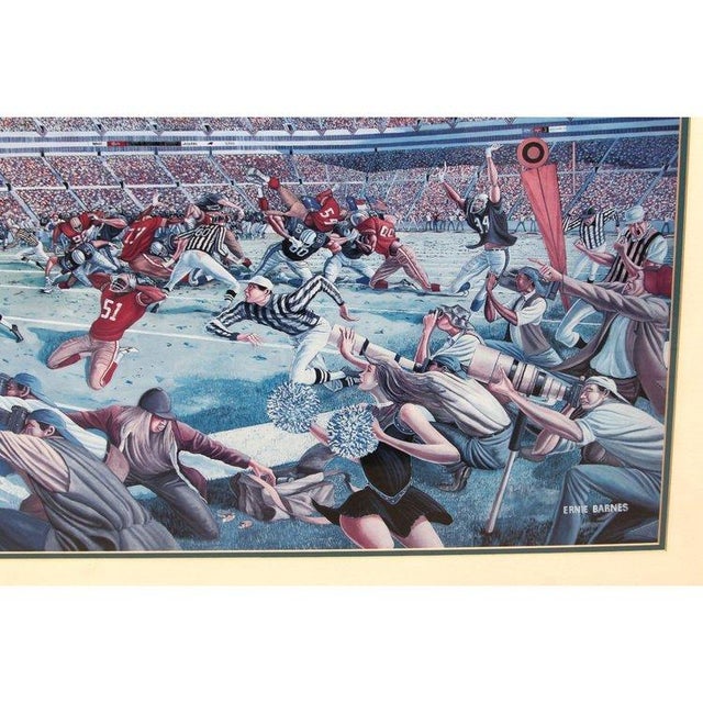 Contemporary 1990s Ernie Barnes, Victory in Overtime Signed and Dated For Sale - Image 3 of 6