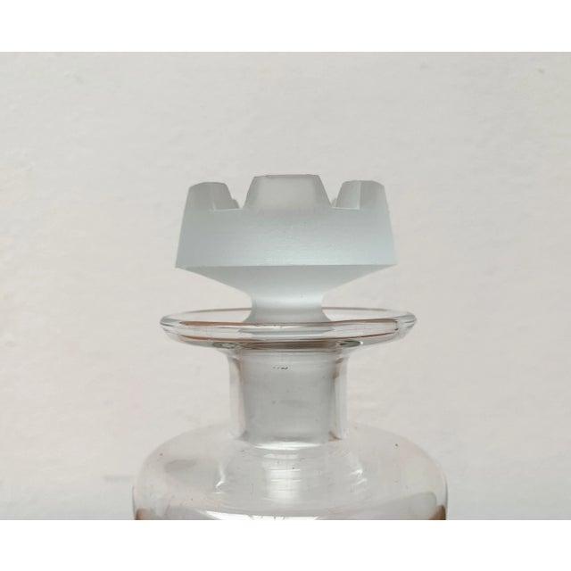 Vintage Glass Bottle from Bohemia Crystal, 1970s For Sale - Image 5 of 17