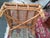 Wood 1950s Chippendale Rattan Wing Chair and Ottoman For Sale - Image 7 of 13
