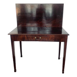 18th Century Georgian Style Mahogany Flip Top Card Table For Sale