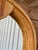Vintage Coastal Boho Refinished Pencil Reed Rattan Sculptural Arch Wall Mirror For Sale - Image 11 of 12