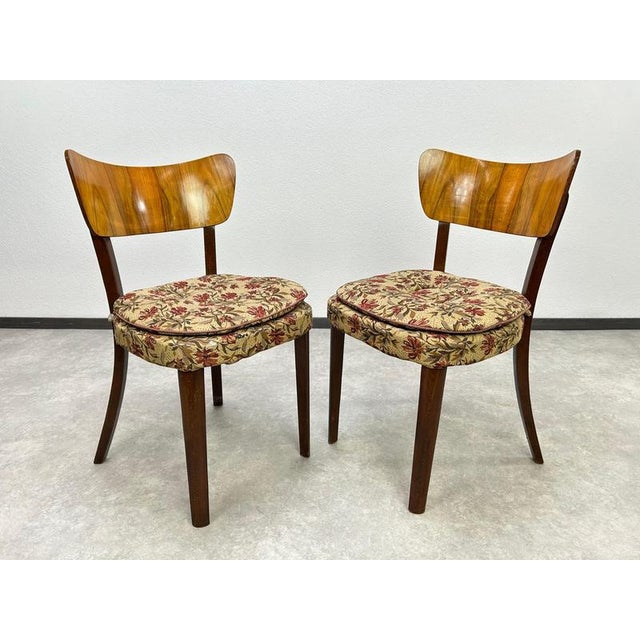 Set of 4 dining room chairs by Tatra in original vintage condition with signs of use. This piece is attributed to the...