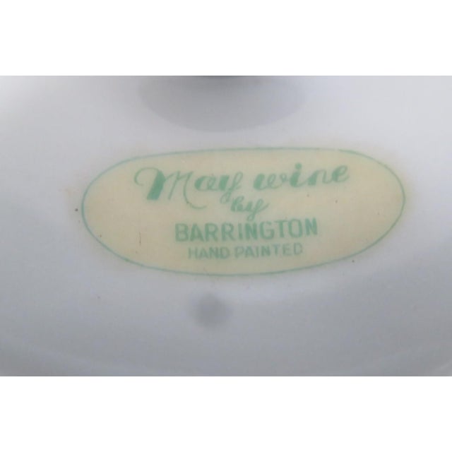 May Wine by Barrington Porcelain Pedestal Plate Compote Candy Dish Stand 5106b For Sale - Image 10 of 17