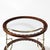 Brass Mid-Century Modernist Two-Tier Walnut, Polished Brass & Glass Serving Cart For Sale - Image 8 of 12