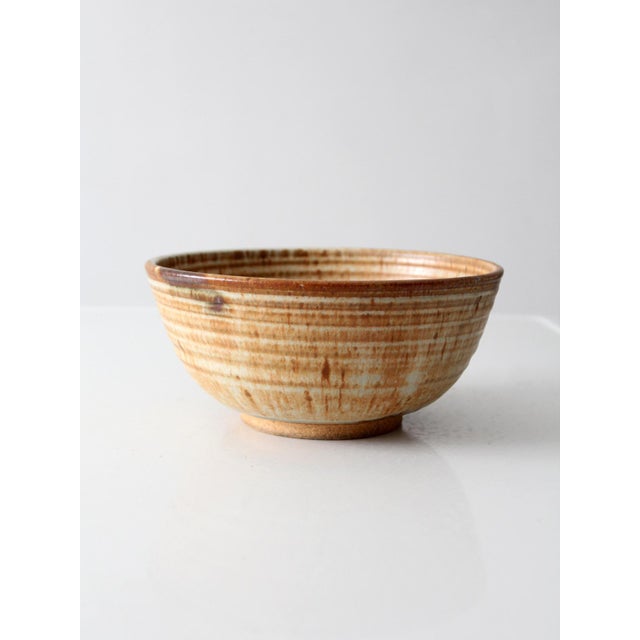 Vintage Handmade Studio Pottery Bowl For Sale - Image 11 of 15