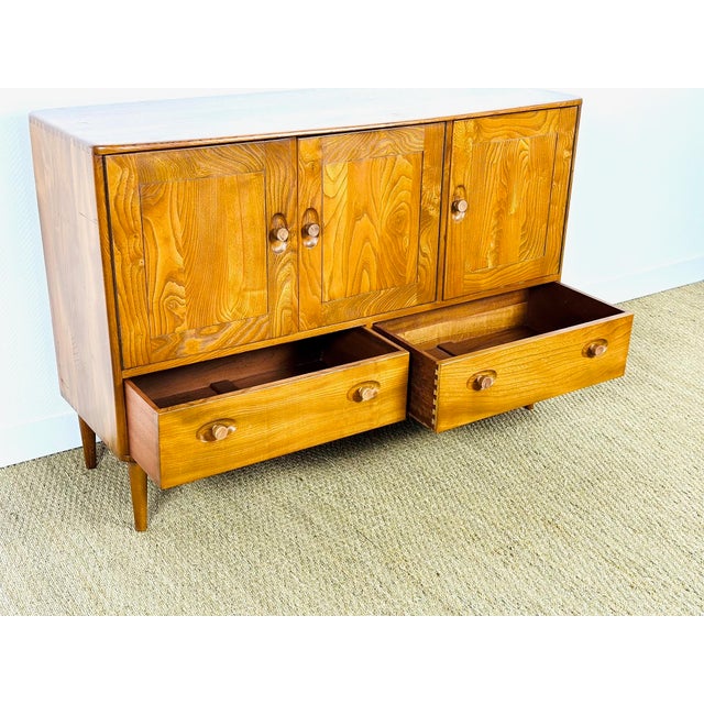 Vintage Scandinavian High Sideboard from Ercol, 1960s For Sale - Image 14 of 17