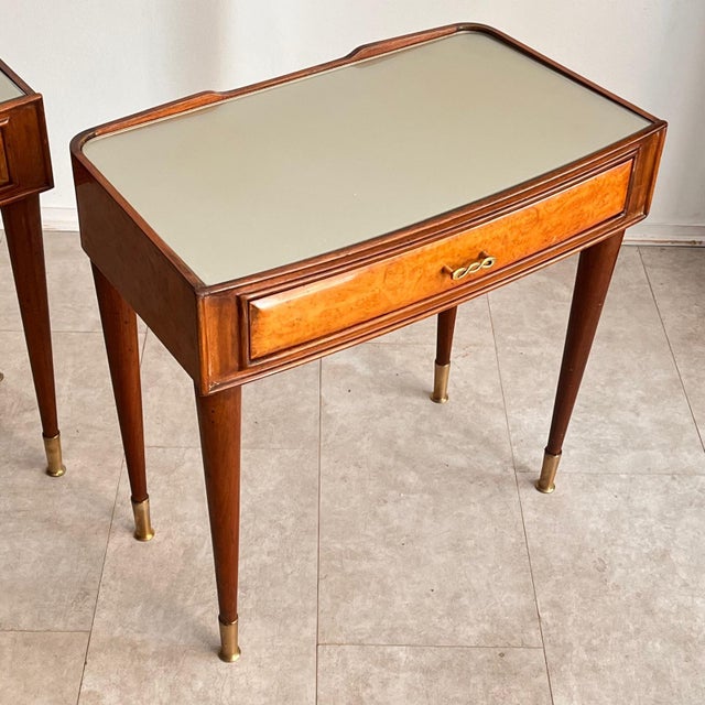 1950s Mid-Century Modern Bedside Tables by Paolo Buffa, 1950s, Set of 2 For Sale - Image 5 of 18
