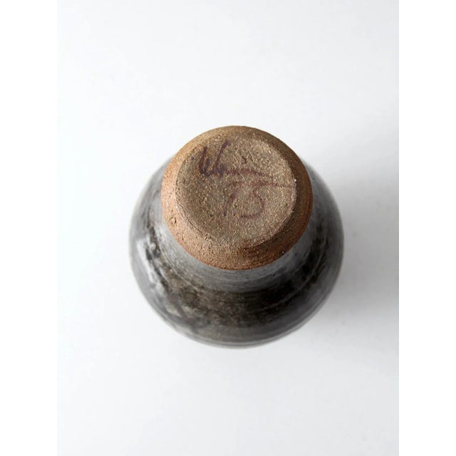 Vintage Studio Pottery Vase For Sale - Image 9 of 10