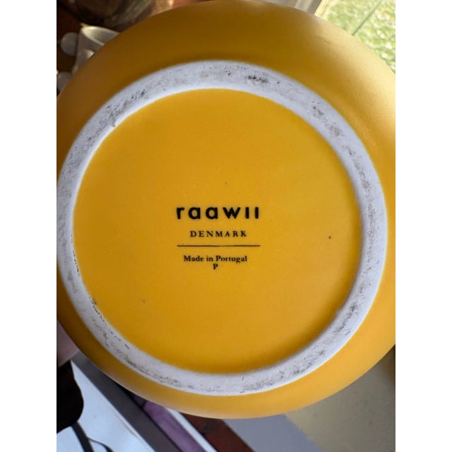 Yellow Modern Sculptural Matte Yellow Ceramic Pitcher For Sale - Image 8 of 8