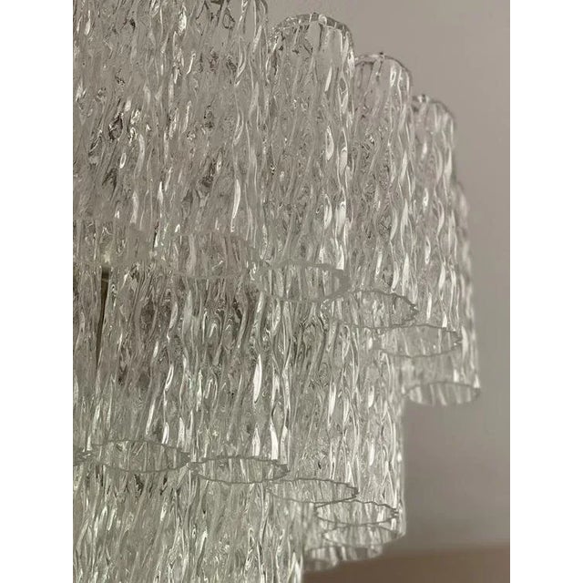 Murano Glass Cylinder Chandelier For Sale - Image 6 of 10