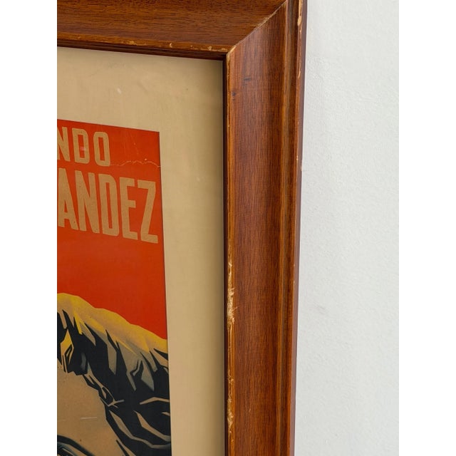 Vintage “Cabellera Blanca” Framed Film Poster For Sale - Image 4 of 9