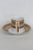 Art Deco Late 20th Century Yamasen Japan Fine Porcelain Espresso Cup and Saucer 2pc Set Gold Plated For Sale - Image 3 of 12