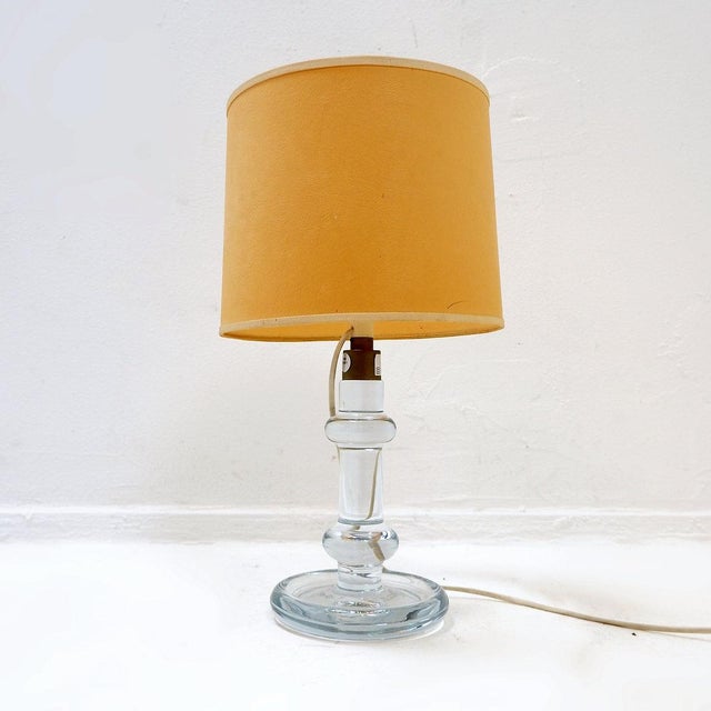 Holmegaard Sheraton Model Glass Table Lamp by Michael Bang for Holmegaard, 1970s For Sale - Image 4 of 12