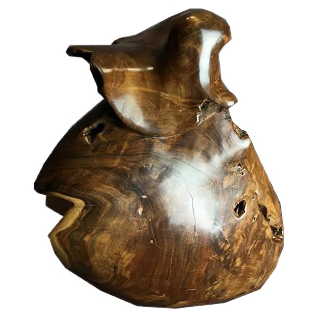 Antique Wood Sculpture Couradin For Sale