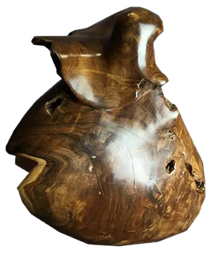 Antique Wood Sculpture Couradin