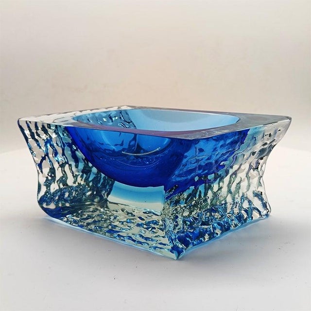 Glass Vintage Italian Ashtray in Murano Glass by Ca' Foscari, 1960s For Sale - Image 7 of 13