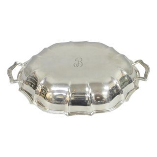 Vintage International Silver Co Chippendale Covered Serving Dish With "B" Monogram For Sale