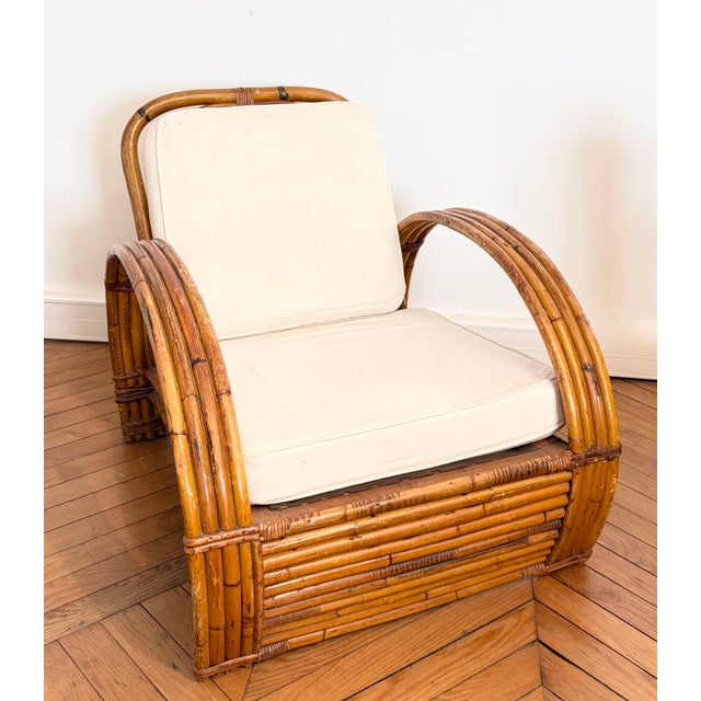 Modern Sofa and Armchair in the style of Adrien Audoux & Frida Minnet, 1950s For Sale - Image 3 of 9
