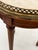 Wood 1950's Brandt French Influence Wine/Side Table With Marble Top, Brass Gallery and Fluted Legs For Sale - Image 7 of 12