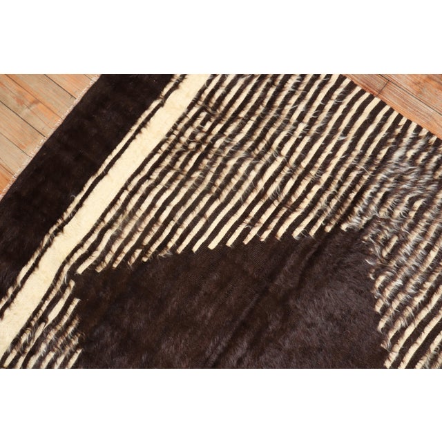 Early 21st Century Vintage Turkish Mohair Rug - 4'8" x 6' For Sale - Image 5 of 18