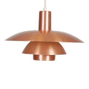 Copper Ph-4½/4 Pendant Light by Poul Henningsen for Louis Poulsen
