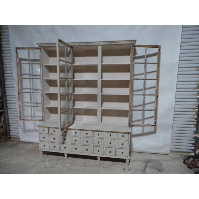 Swedish Gustavian Style Apothecary Display Case For Sale - Image 10 of 12