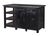 Black Crafters and Weavers Barlow Display Kitchen Island - Distressed Black For Sale - Image 8 of 8