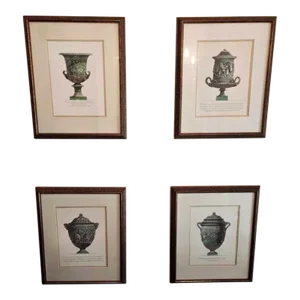 Giovanni Piranesi (1720–1778) 18th C. Engraving Copper Plate Urn Print Set 4