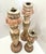 Shabby Chic Romantic Trio - Distressed Painted Wooden Candleholders For Sale - Image 3 of 10