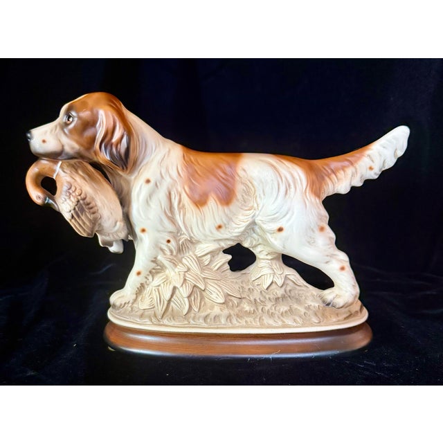 Ceramic 1950s M. Talia Hunting Dog Porcelain Figurine For Sale - Image 7 of 12