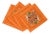 Tiger Seeing Double Cotton Sateen Cocktail Napkins, Set of 4 For Sale