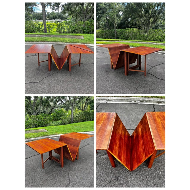 Wood Mid Century Modern ‘Maria’ Extendable and Folding Dining Table | Bruno Mathsson For Sale - Image 7 of 18