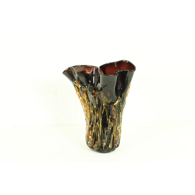 1990s Large Murano Glass Vase by Enrico Cammozzo, 1990s For Sale - Image 5 of 12