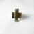 Early, brushed sterling silver ring created by Betty Cooke of Baltimore, Maryland. Completely handmade, the crossbar is...